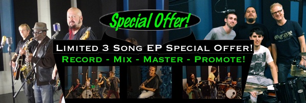 Ultimate Rhythm Studios - 3 Song EP Recording Artist Special