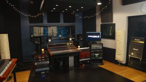 Ultimate Studios, Inc Control Room with the new Trident 88 recording console