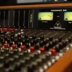 VU meters on the Trident 88 recording console