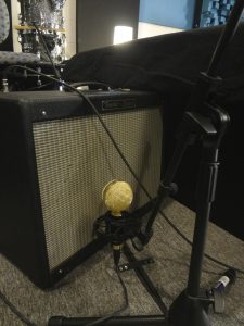 Ultimate Studios, Inc - Marty O'Reilly and the Old Soul Orchestra Fathead II on guitar amp