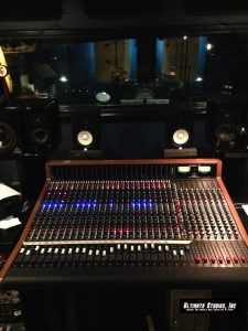The Trident 88 recording console at Ultimate Studios, Inc