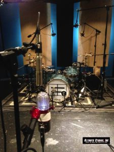 Recording live at Ultimate Studios, Inc - Mike Avenaim's Ludwig setup