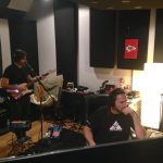 Leo Bomeny of Duranbah at Ultimate Studios, Inc. recording guitars with engineer Charlie Waymire