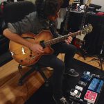 Duranbah recording guitars at Ultimate Studios, Inc