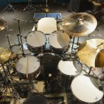 Rogers Holiday kit used by Chad Smith for Tarja Turunen session at Ultimate Studios, Inc