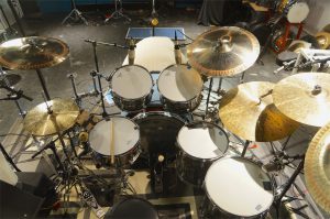 Rogers Holiday kit used by Chad Smith for Tarja Turunen session at Ultimate Studios, Inc