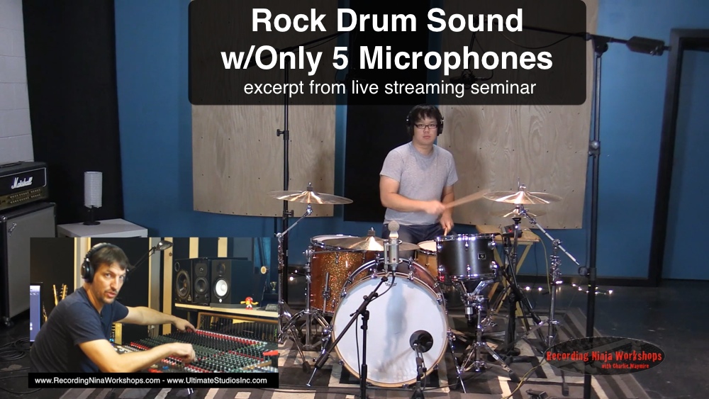 Rock Drum Sound with Only 5 Microphones