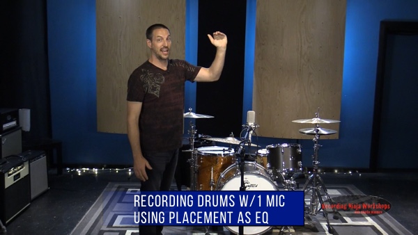 recording drums with 1 microphone