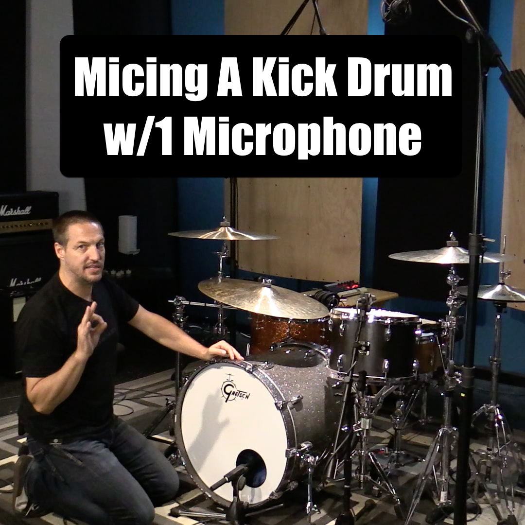 recording kick drum with 1 microphone