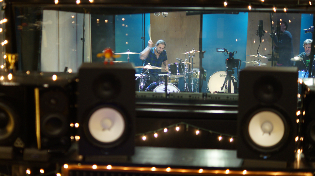 Brian Tichy recording drums at ultimate studios inc Los Angeles