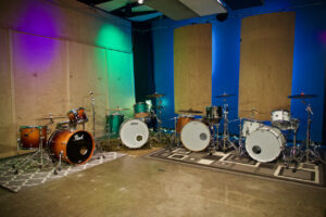 pearl, Ludwig and gretsch drums at Ultimate Studios, inc los angeles