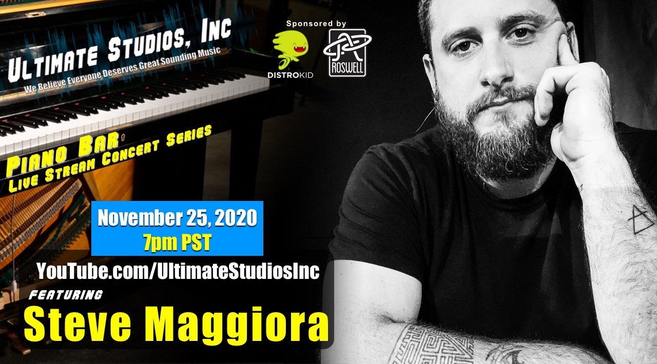 Piano Bar Live Stream Concert w/Steve Maggiora