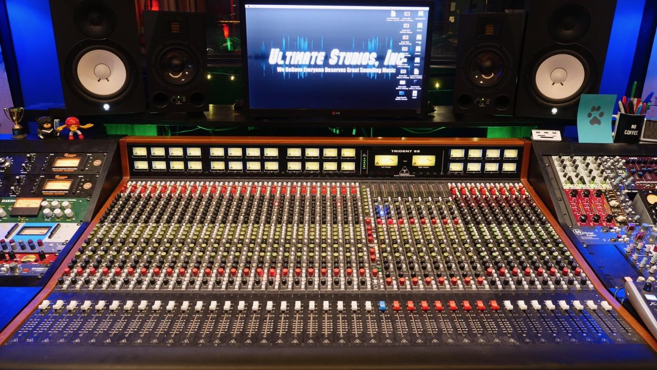 Trident 88 32 channel console Ultimate Studios Inc Recording Studio Los Angeles