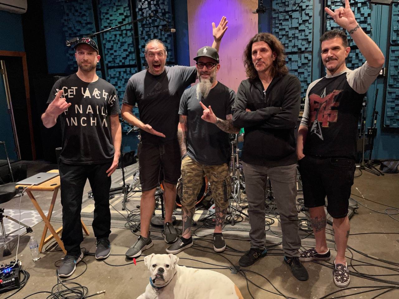 Anthrax recording at Ultimate Studios, Inc